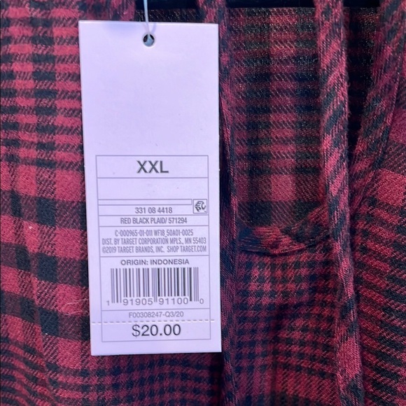 Brand New Wild Fable Red and Black plaid dress - Picture 4 of 5